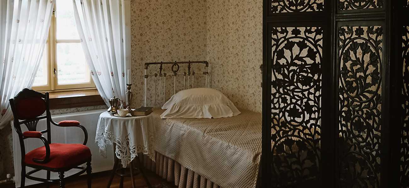 A preserved Victorian-era room.
