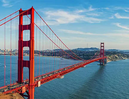 Golden Gate Bridge in San Francisco, CA