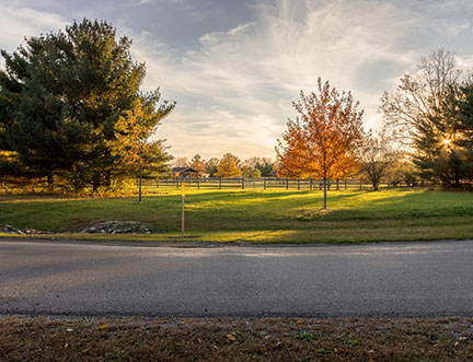 fall landscape in Findlay, OH