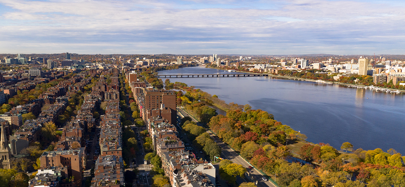 Aerial view of South Boston.