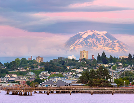 Tacoma, WA city skyline
