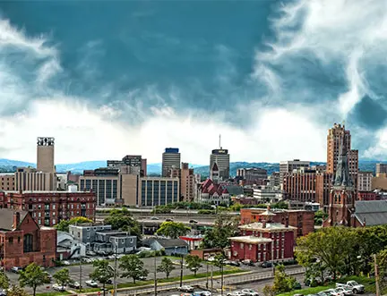 Syracuse, NY city skyline