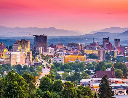 Asheville, NC skyline