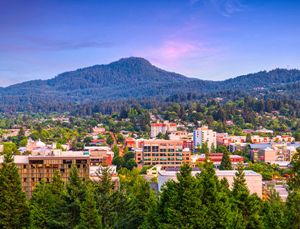 Eugene, OR skyline