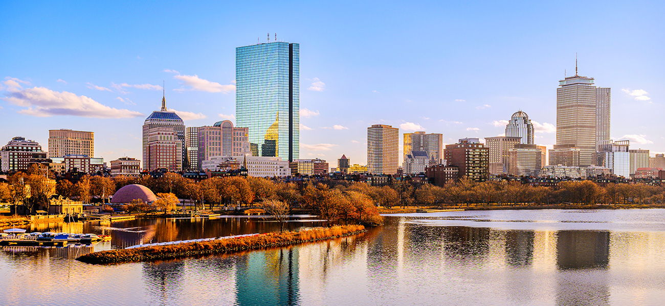 Back Bay and the Charles River Esplanade.&nbsp;