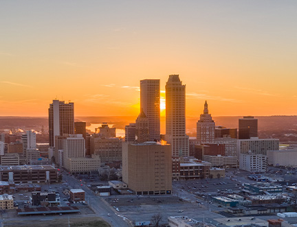 Tulsa, OK city skyline