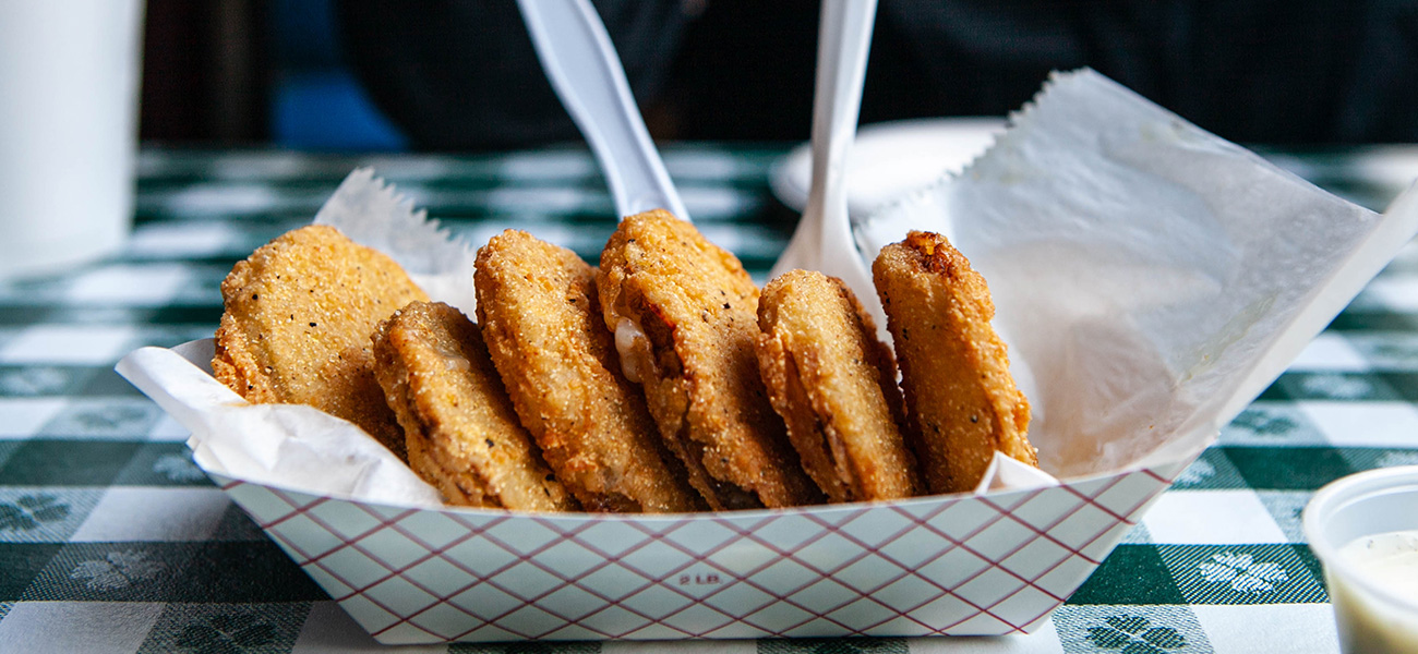 Fried green tomatoes